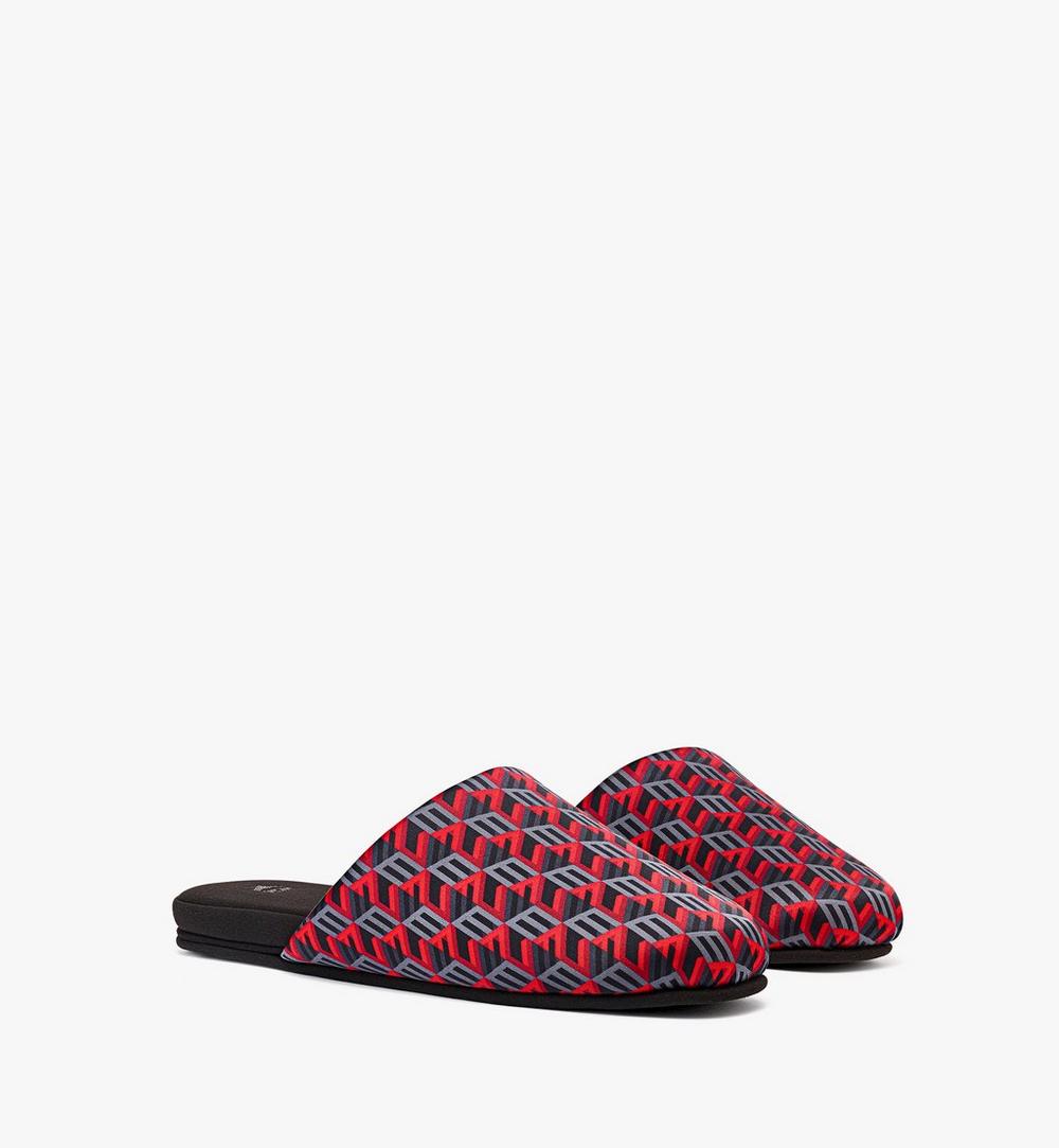 House Slippers in Holiday Cubic Monogram Jacquard 1